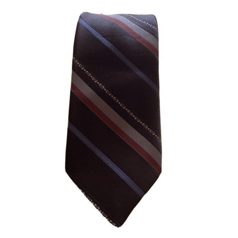 Ketch brown striped 3 inch mens Designer Necktie Tie